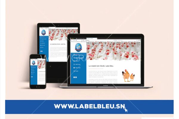 Site web label bleu