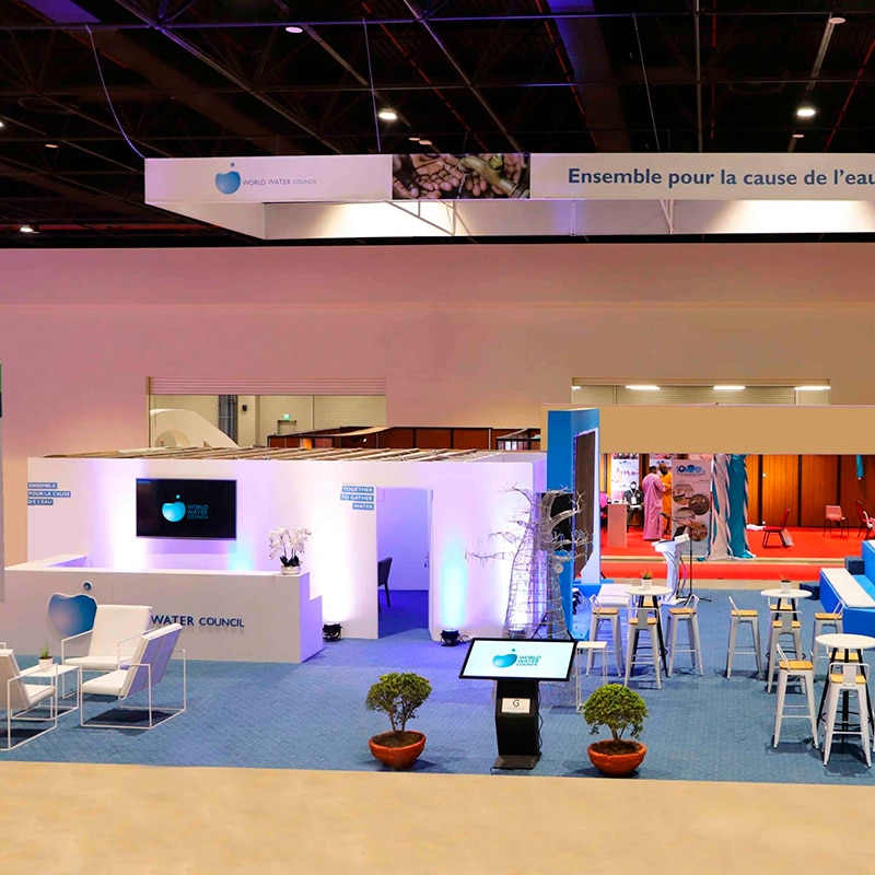 stands sur mesure de World Water Council au 9ème Forum mondial de l'eau à dakar